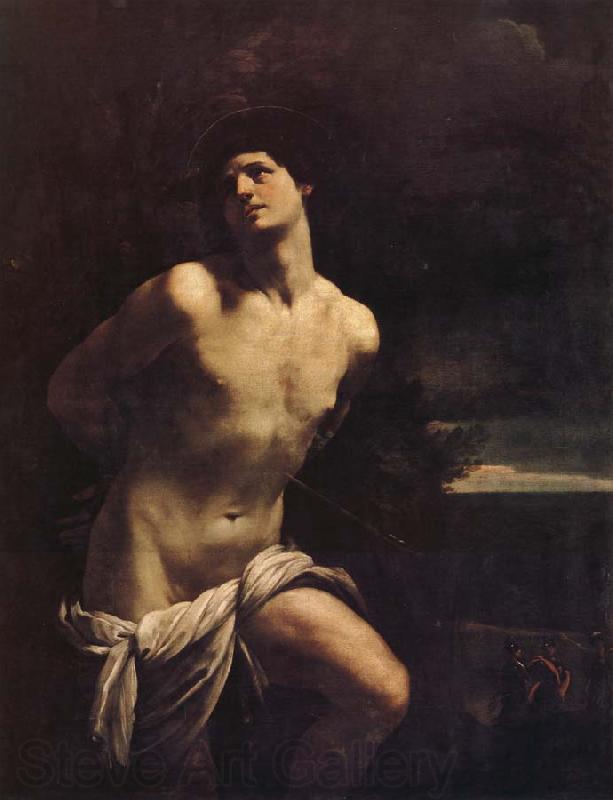 Guido Reni Saint Sebastien martyr dans un paysage Norge oil painting art